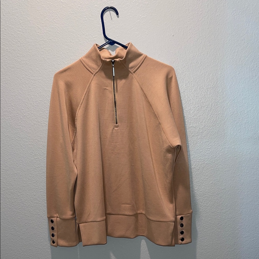 Cable & Gauge Studio Tan Pullover